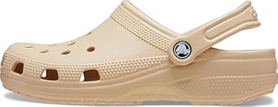Crocs Unisex Adult Classic Marbled Tie-Dye Clogs (Shitake, US Footwear Size System, Adult, Men, Numeric, Medium, 9)