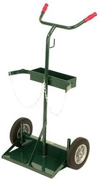 Harper Trucks 142-60 46-Inch High by 30-Inch Wide Deluxe Welding Cylinder Hand Truck with 10-Inch Solid Rubber Wheels