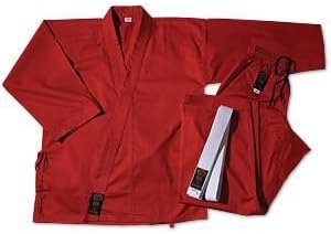 Pro Force Gladiator 7.5oz Karate Gi/Uniform - Red - Size 2