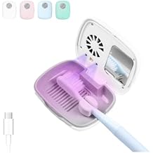 Toothbrush Holder, Toothbrush Cleaner Case, Portable USB Charging Toothbrush Cover with U V-C Light, Travel Toothbrush Holder