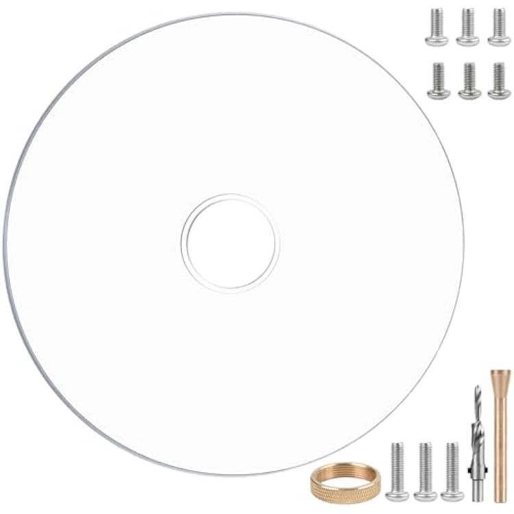 6-12 Universal Router Base Plates with Countersunk Drills