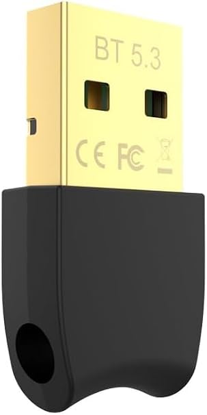 USB Bluetooth 5.3 Dongle Adapter for PC Speaker, Wireless Mouse Keyboard Music Audio Receiver Transmitter Bluetooth