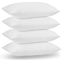 Acanva Down Hotel Quality Bed Pillows for Sleeping,Premium 3D Plush Fiber-Reduces Neck Pain,Breathable Cooling Cover Skin-Friendly, Standard (Pack of 4), White 4 Count
