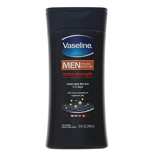 Vaseline Mens Extra Strength Lotion 10 Ounce 295ml 6 Pack