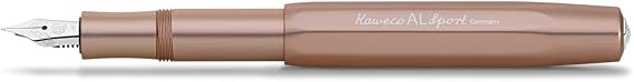 Kaweco AL Sport Luxury Fountain Pen in Vintage Tin, Fine Nib (Brass)