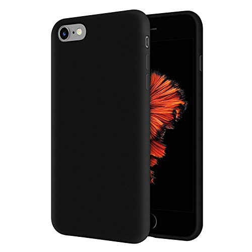 KZY Apple iPhone 6S Inside Velvet Soft Logo Free Launch Silicone Case - Black