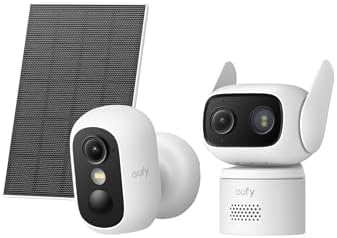eufyCam C35 Solo with Solar Panel & eufy Wired Cam C31 (Bundle)