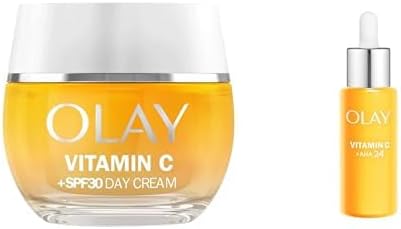 Bundle of Olay Vitamin C Face Moisturiser Day Cream SPF 30 50ml + Olay Vitamin C Serum 40ml