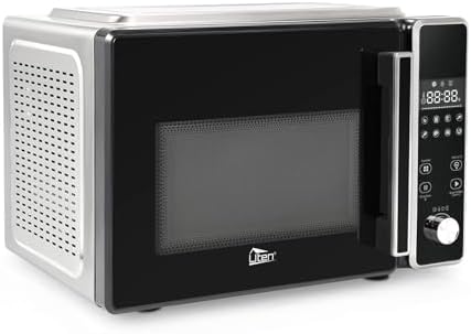 Uten 8-in-1 Air Fryer Microwave Combo - Large 25.4QT, 1800W Powerful, Programmable, Digital Display, Quick Heating, Black