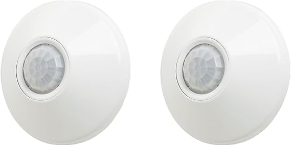Sensor Switch CM PDT 9 Standard Range, Dual Technology Ceiling Mount Occupancy Sensor, White & CM 10 Passive Infrared Extended Range Ceiling Mount Occupancy Sensor