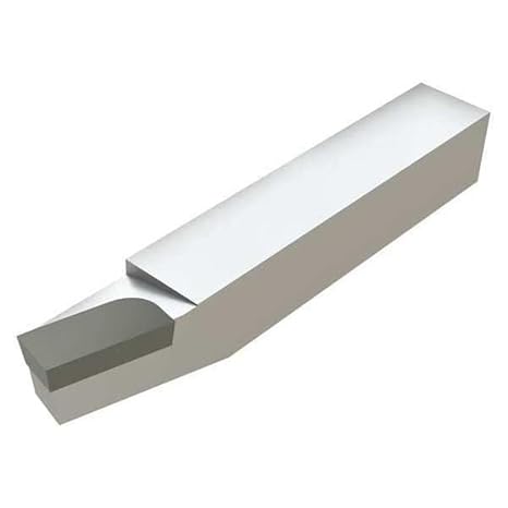 Micro 100 BR-7 Forming Tool - BR Style - Brazed, 1/64" Corner Rad, 1/4" Width, 1/2" Length, 7/16" Square Shank, 3" OAL, Uncoated