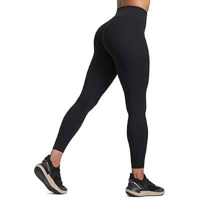 CRZ YOGA Secretsculpt Butterlift Workout Leggings 25 - No Front Seam High Waisted Womens Yoga Pants Booty Scrunch Butt