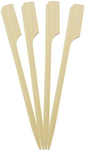 Concession Essentials 3.5" Bamboo Paddle Pick Skewers (Pack of 500)