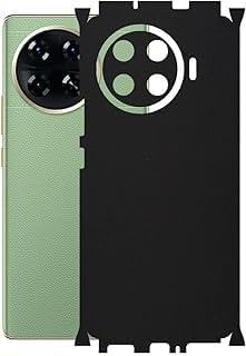 Matte Black Back Covering Compatible with Tecno Spark 20 Pro (KJ6)