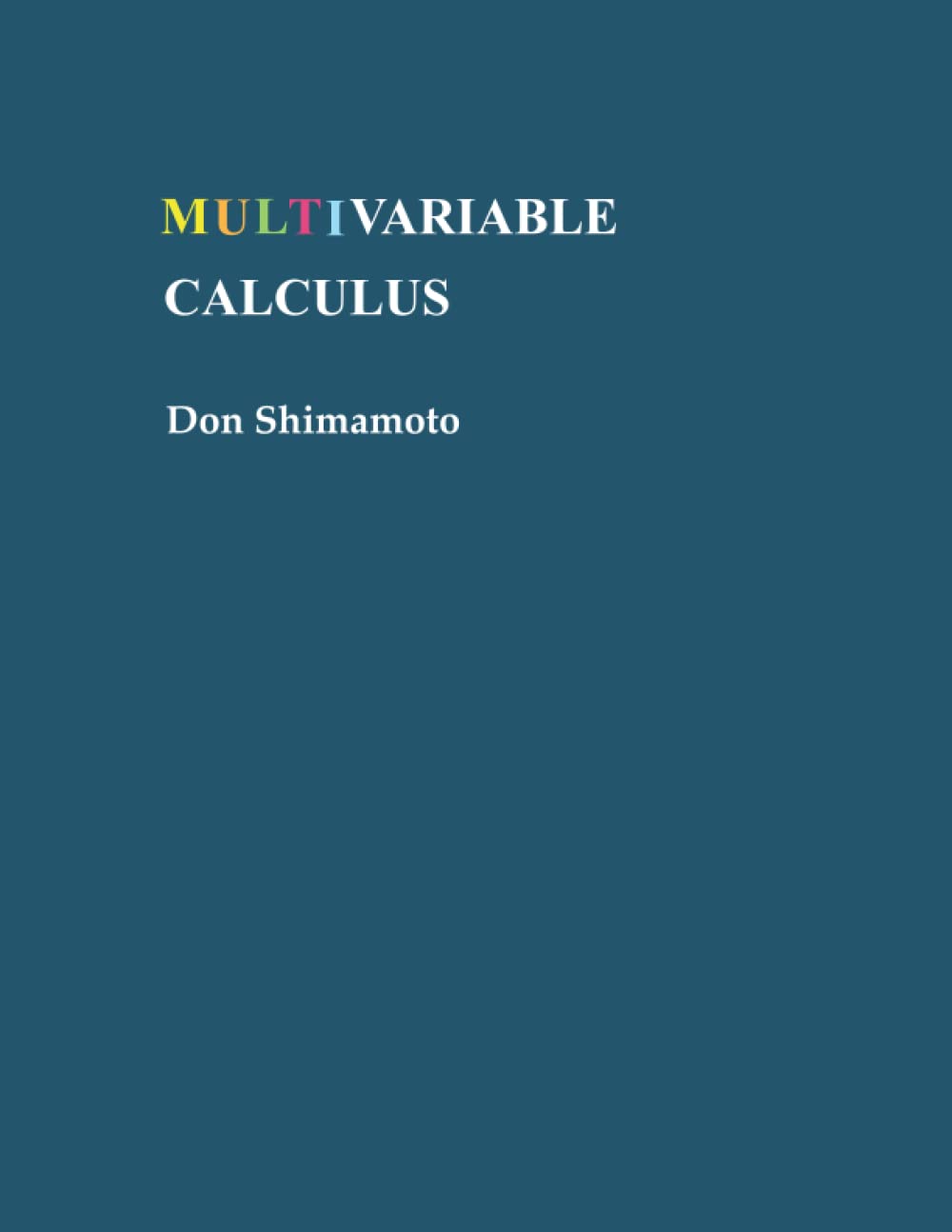 Multivariable Calculus