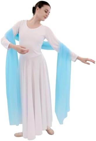 Danzcue Praise Dance Chiffon Solid Color Dance Scarf