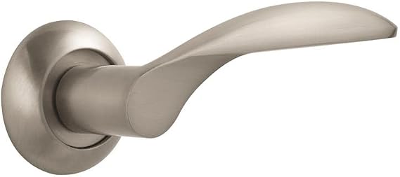 Designer Levers Florentina Lever on Rose Door Handle, Polished Chrome