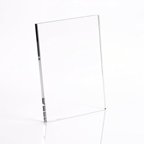 Plastic-Craft | Cast Acrylic Sheet, Clear, 3/8" (0.375") x 12" W x 12" L