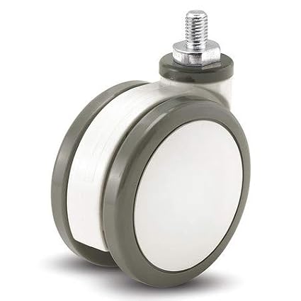 Stem Caster,Swivel,5" Wheel Dia.