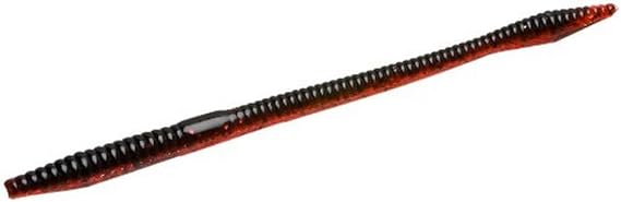 Zoom Trick Worm-Pack of 20 (Black Ruby, 6.75-Inch)