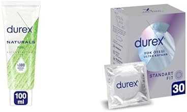 Durex Naturals Pure Kayganlaştırıcı Jel 100 ml 1 x 100 ml ve Durex Yok Ötesi Ultra Kaygan İnce Prezervatif 30'lu, 100 ML + 30'lu, Naturals Kayganlaştırıcı + Ultra Kaygan İnce Prezervatif