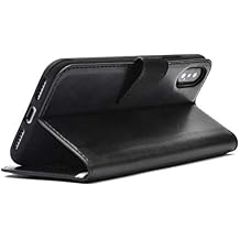 Spia Apple iPhone 11 Case Black Zore Faux Leather with Cover Original Improved Durable Anti-Shock Protective New Generation Design (Apple iPhone 11, Black)