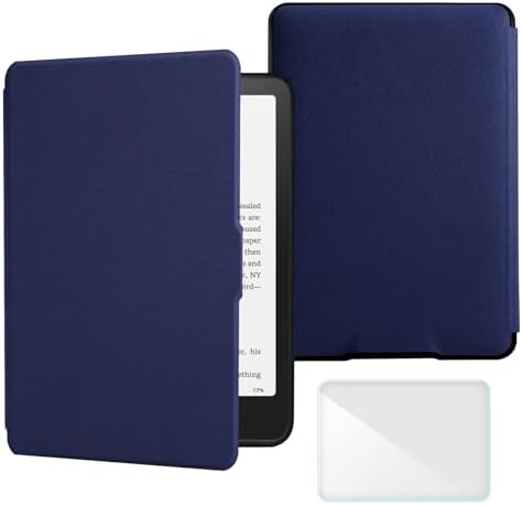Smart Case Compatible with Kindle Paperwhite 5th6th7th Generation e-Reader 2012-2018 Released - Model No:EY21 & DP75SDI, Includes a Screen Protector - Premium PU Leather Cover with Auto SleepWake