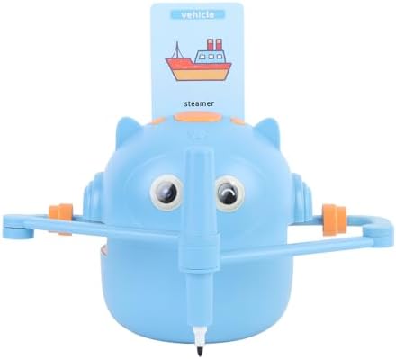 Smart Drawing Robot - Interactive Educational Learning Machine with Premium ABS Material, 21800mAh Battery, 2 Pens, 100 Cards - for Kids and Adults