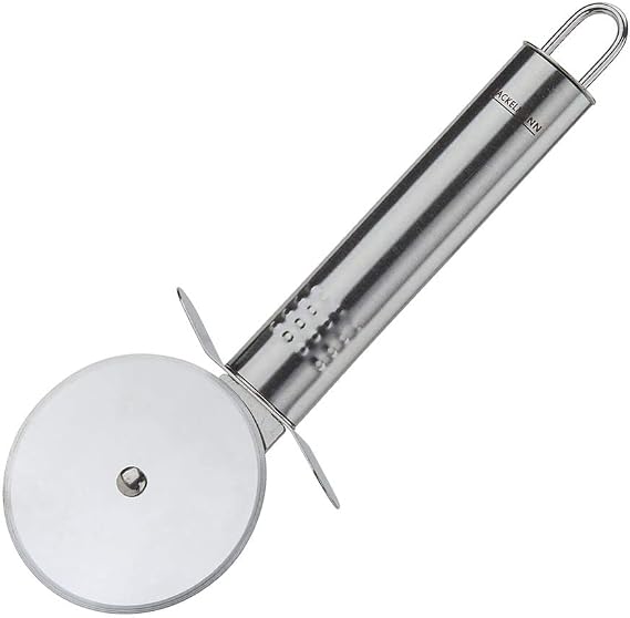 Fackelmann 7.3" Stainless Steel Pizza Cutter, Silver