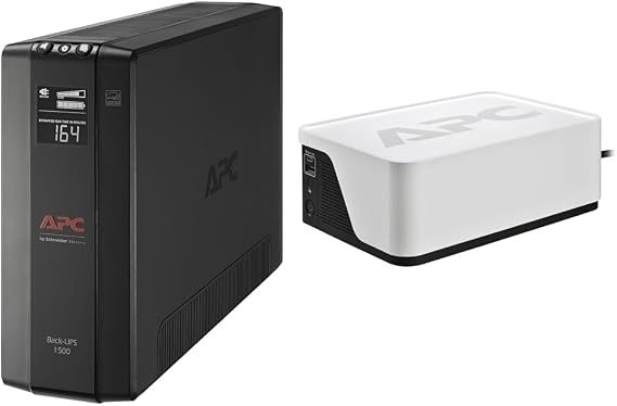 APC 1500VA UPS Battery Backup Surge Protector with 700VA UPS, 4 Battery Outlets, USB Charging