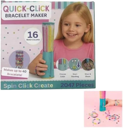 Swift Clicks Bracelet Maker Set A Dazzling Bracelet-Making Machine Designed for Ages 8 and up, containing 2047 Fun DIY Jewellery Components. Ideal for Teenagers to Develop Hand Dexterity.