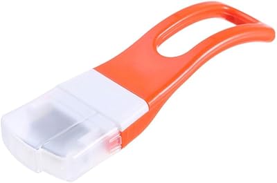 Unomor Green Onion Cutter Stainless Steel Vegetable Slicer Kitchen Tool Red Non Slip Handle Easy Scallion Shredder