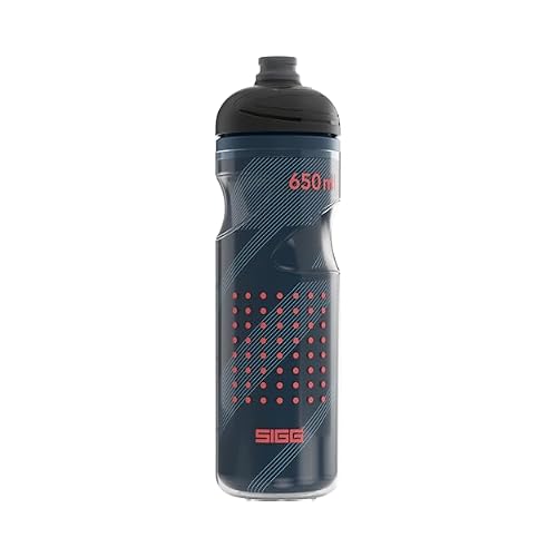 SIGG - Soft Bike Water Bottle - Pulsar Therm Night - Insulated - Squeezable - Dishwasher Safe - Lightweight - Leakproof - BPA Free - 22 Oz