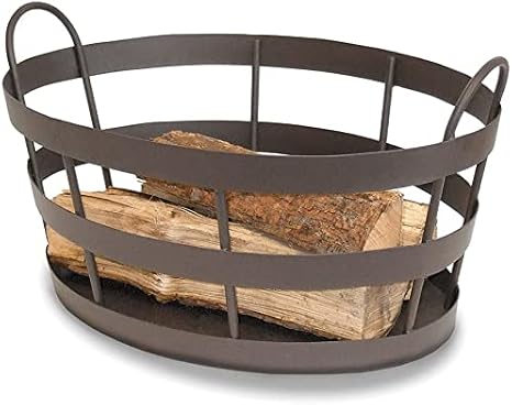 BIN-02 Log Basket, Bronze