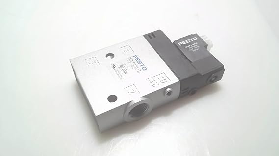 Festo Cpe24-m1h-3gl-3/8 (163165), 2.5-10 Bar Operating Pressure, 24 Vdc, 2500 L/min Nominal Flow Rate, 3/2; Closed; Monostable, Cpe Series, Electrical Actuation, G3/8 Pneumatic Connections, Pneumatic