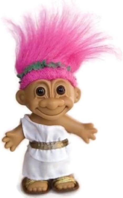 Russ Troll Doll - Collectible 6" Party! Pink Hair Lucky Troll