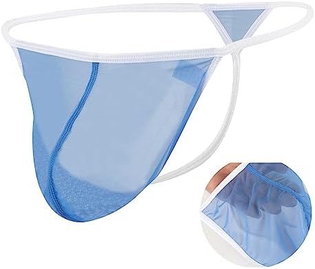 ZONBAILON Mens Thong Underwear Pouch Sexy G String Mesh Breathable T Back Low Rise