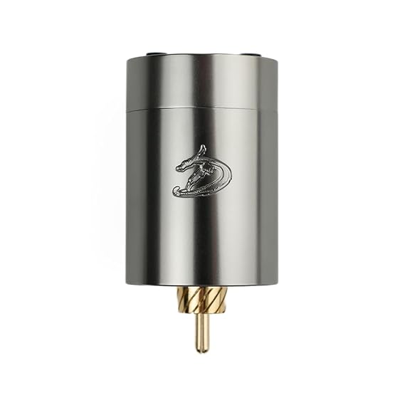 DGT DW1 Tattoo Machine Battery with Ring on/off switch RCA CONNECTOR (Silver)