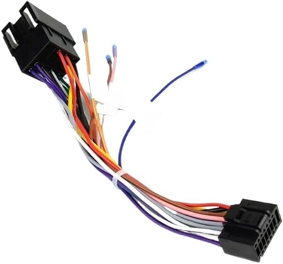 KUN SR All 16Pin Car Wire Cable Wiring Harness Stereo Adapter Connector Plug Power and Loudspeaker