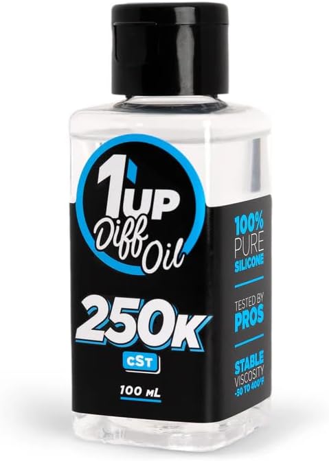 1UP Racing 110250 - Pure Silicone Diff Oil, 100ml, 250K CST