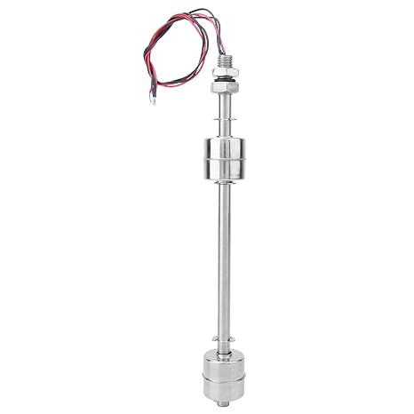 LiebeWH Stainless Steel Double Ball Float Switch Controller Level Sensors Water Level Sensor Switch for Tank Pool (Float 200 mm)