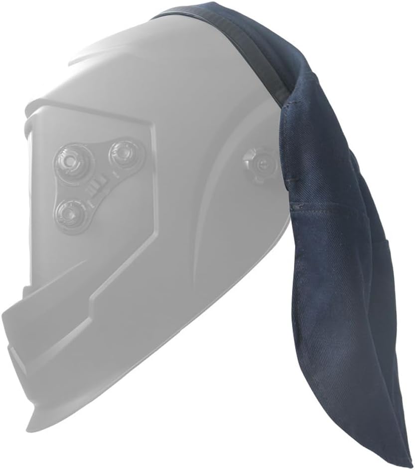 Welding Helmet Cover, Removable Welding Helmet Accessories Extended FR Cotton Hood Back Cover with Press Fit Seal, Welding Hood for Neck Protector, Compatible with Most Welding Helmets