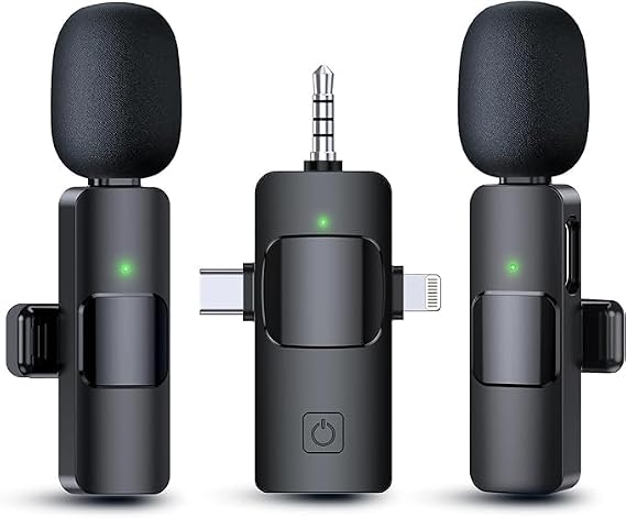 Wireless Microphone 3 in 1 Set of Wireless Microphones,