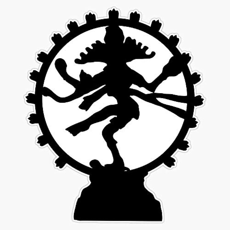 Shiva God Hindu Sticker Vinyl Bumper Sticker Decal Waterproof 5 Inch, EVAN-YOGA-STICKERS-1811