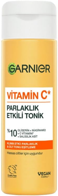 Garnier Vitamin C Luster Effective Tonic / / Glycerin, Niacinamide, Salicylic Acid 120 ml