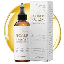 Scalp Stimulator Hair Growth Oil: Rosemary Castor Blend for Thinning Hair, Daily Nourishment & Thicker Strands, Natural Oils for Men/Women