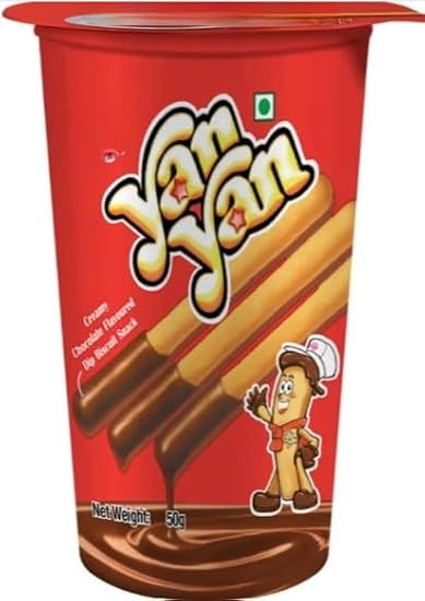 Yan Yan Biscuit - Creamy Chocolate Flavoured 50g (Pack of 24) "Deliciousness that brings a smile" For All Occasions