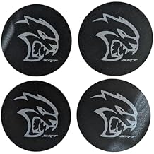 Dodge SRT Hellcat Coaster Set - Made in USA from Recycled Tires, in a giftable Box (4 Coasters)