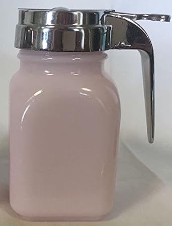 Honey/Syrup Dispenser - American Made - Mosser Glass USA (Crown Tuscan Pink)