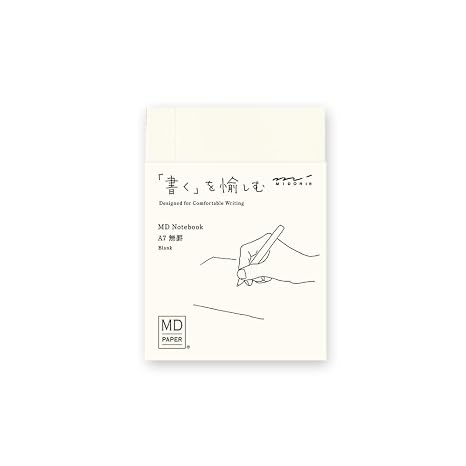 Midori 15344006 Notebook, MD Notebook, A7, Unruled